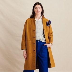 Alex Mill Long Work Jacket in Golden Khaki